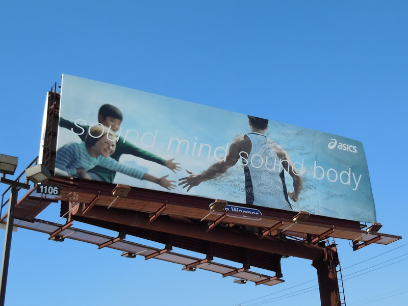 Asics Sound Mind Sound Body billboard