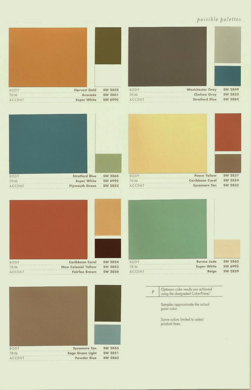 Mid Century Mrs Exterior Colors Part 2.