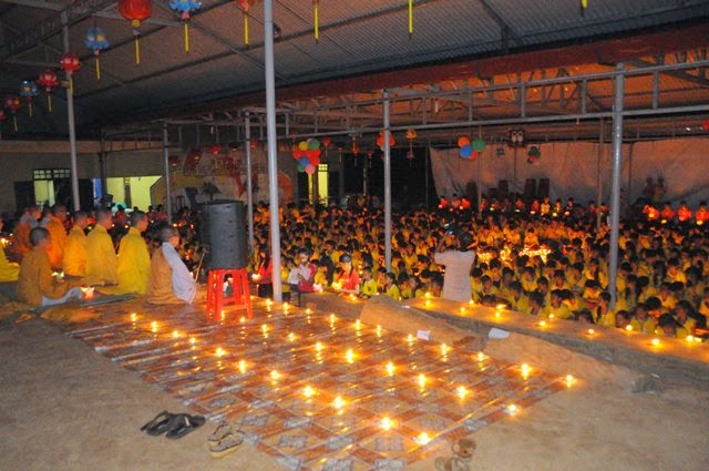 chùa hoa khai,khóa tu mùa hè,đăk nông,thắp nến,tri ân