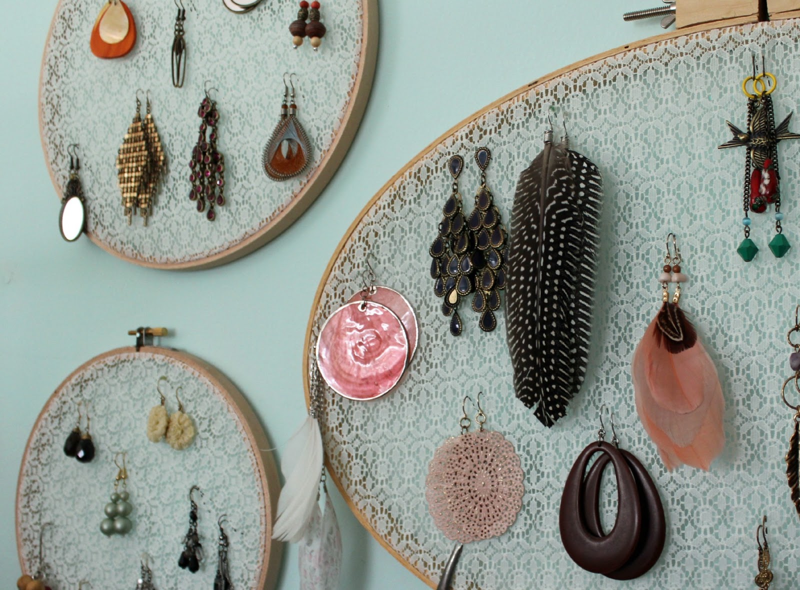 My Faere Lady DIY Embroidery Hoop Earring Holders