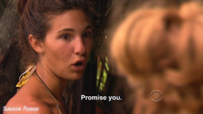 And you know what a promise means on Survivor...jack squat.