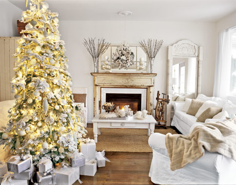 Christmas Tree White Roomcountry living