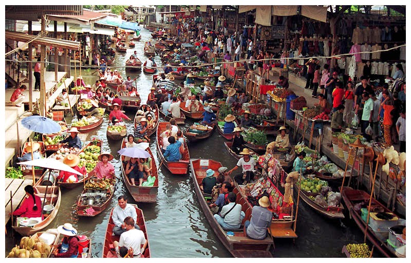 Damnoen Saduak Floating Market In Thailand Beauty 360