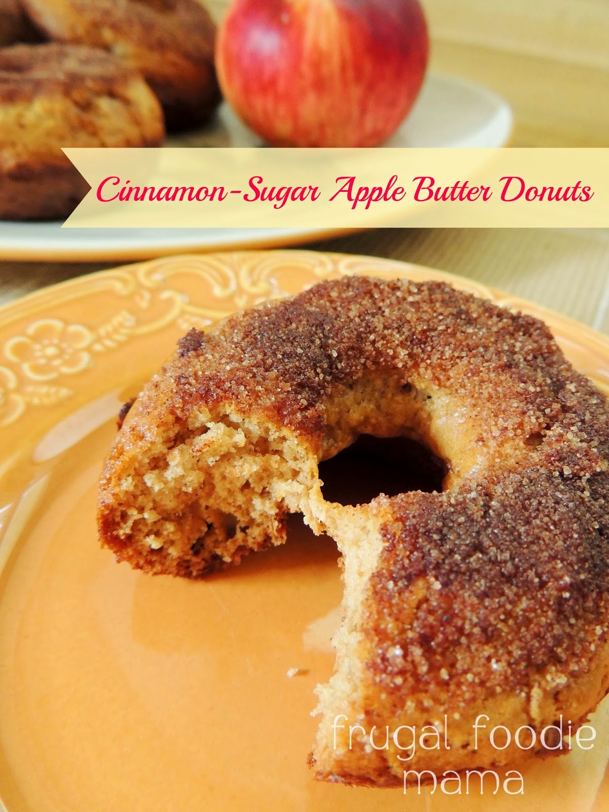 Frugal Foodie Mama CinnamonSugar Apple Butter Donuts