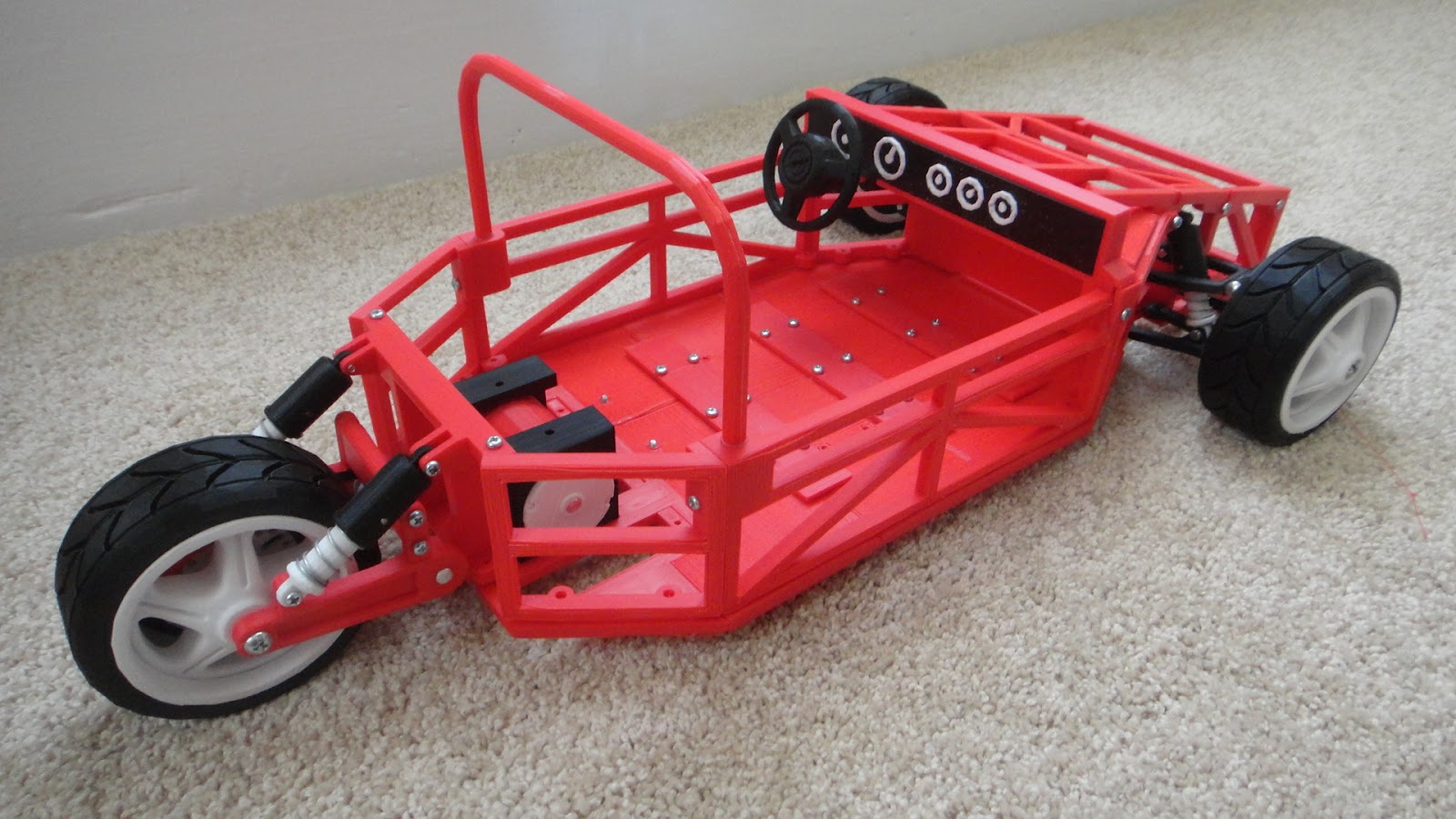 The Tinkers Workshop: 1/6th Scale Makerbot Electric Car Model Is Rolling
