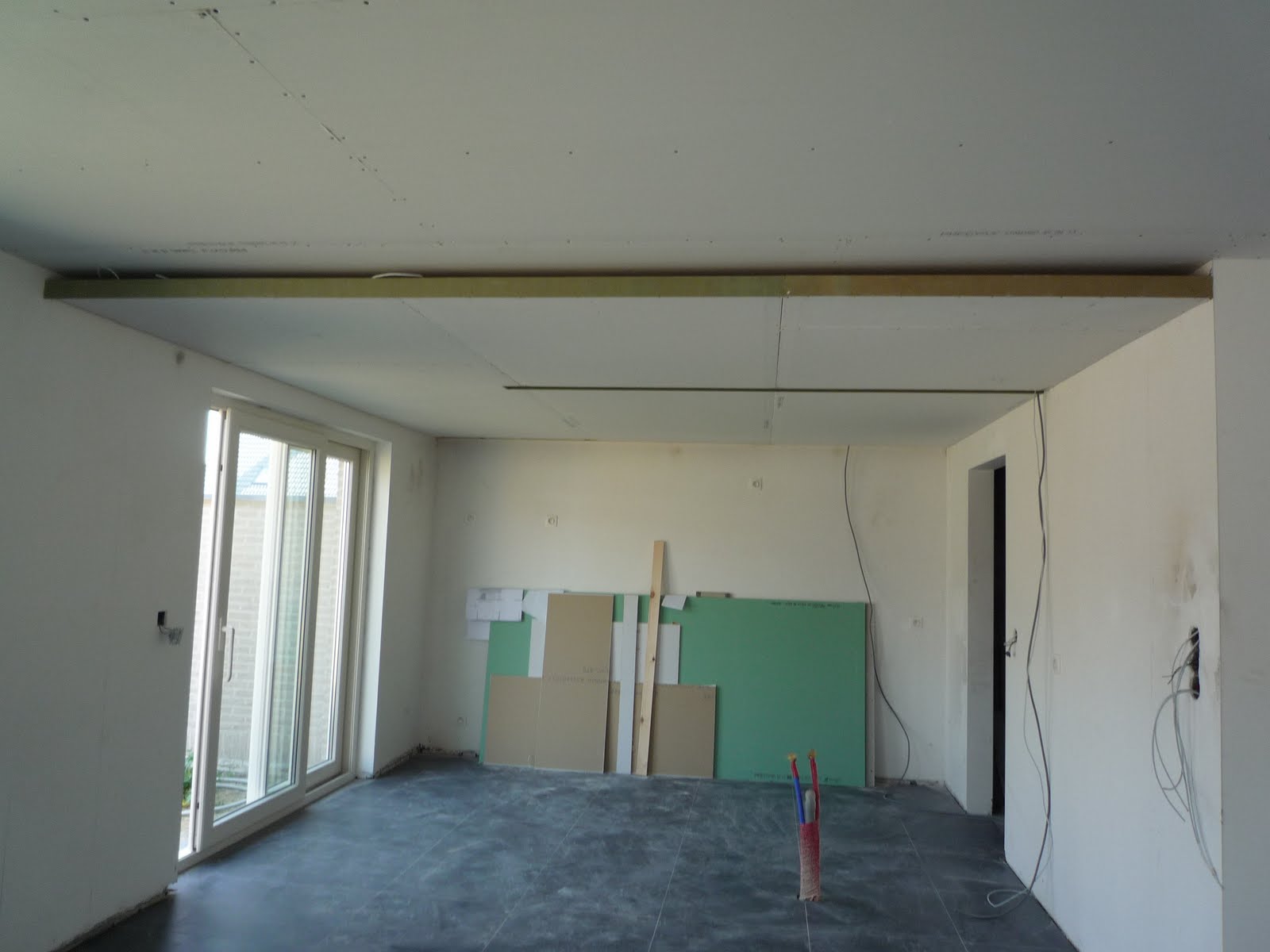 Uitsparing voor lichtbak in keuken Plafond Verlagen Keuken : Uitsparing voor lichtbak in keuken