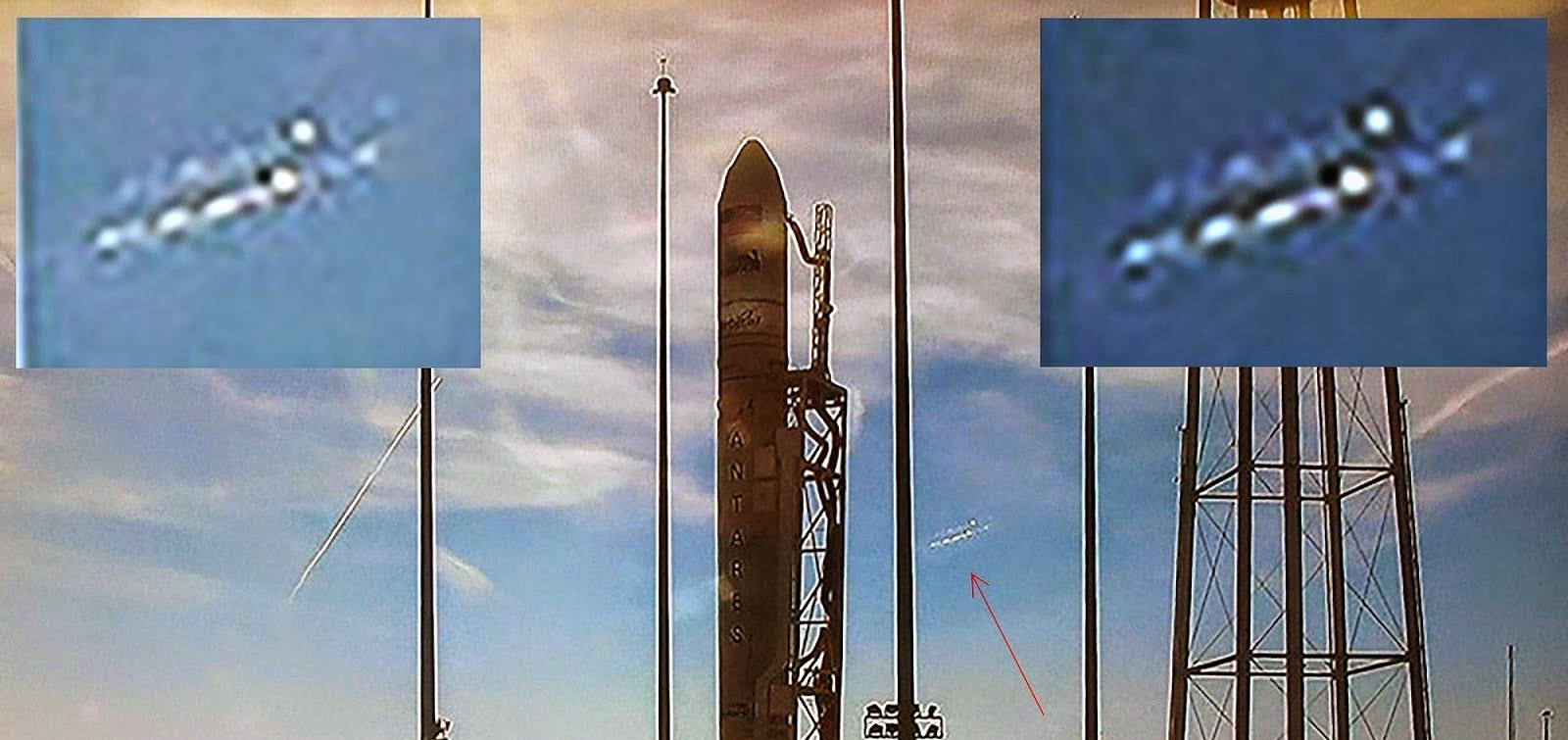 L'Ufo fotografato dalla Nasa poche ore prima dell'esplosione del razzo Antares