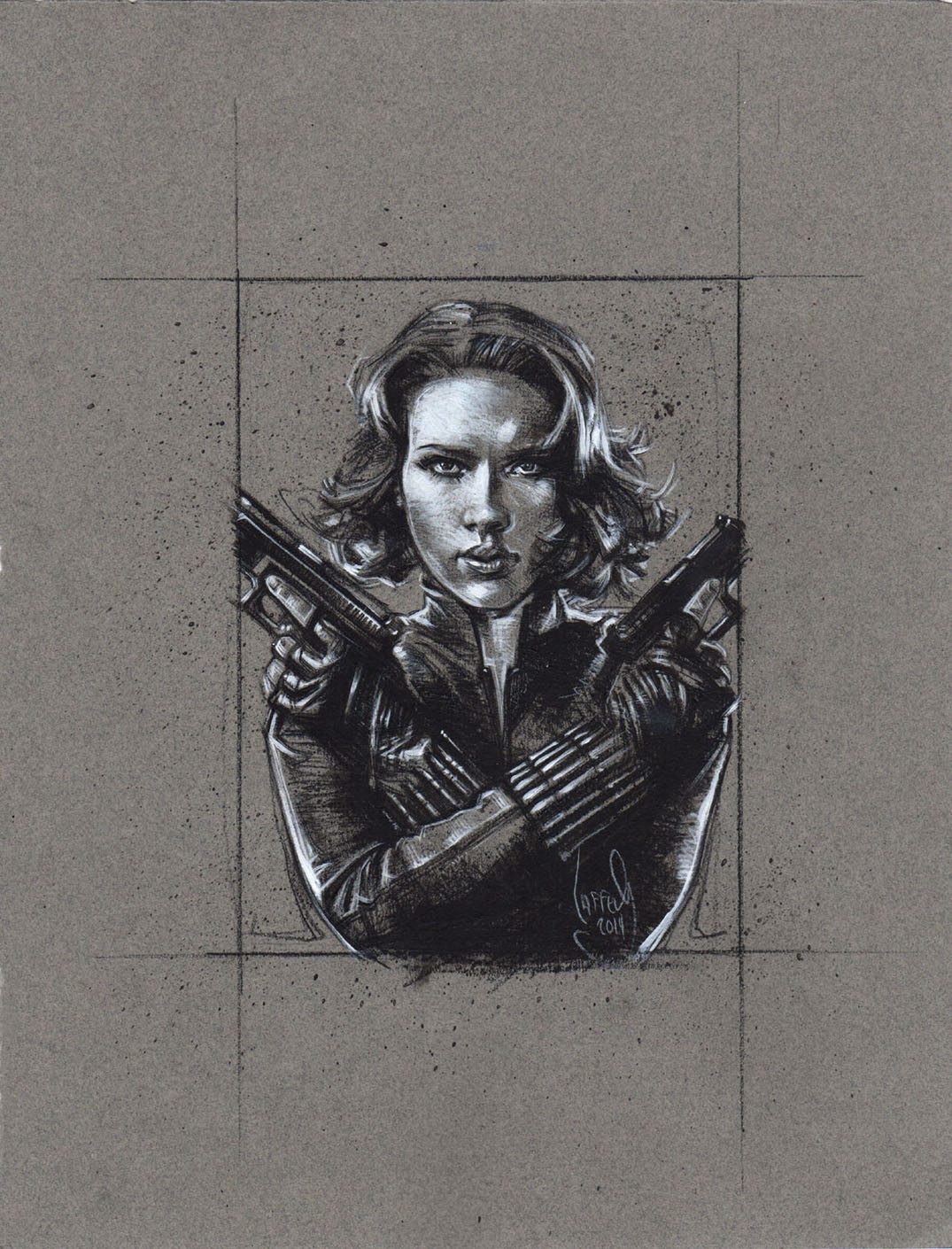 Scarlett Johanssen as Black Widow, Artwork is Copyright © 2014 Jeff Lafferty Scarlett Johanssen as Black Widow, Artwork is Copyright © 2014 Jeff Lafferty