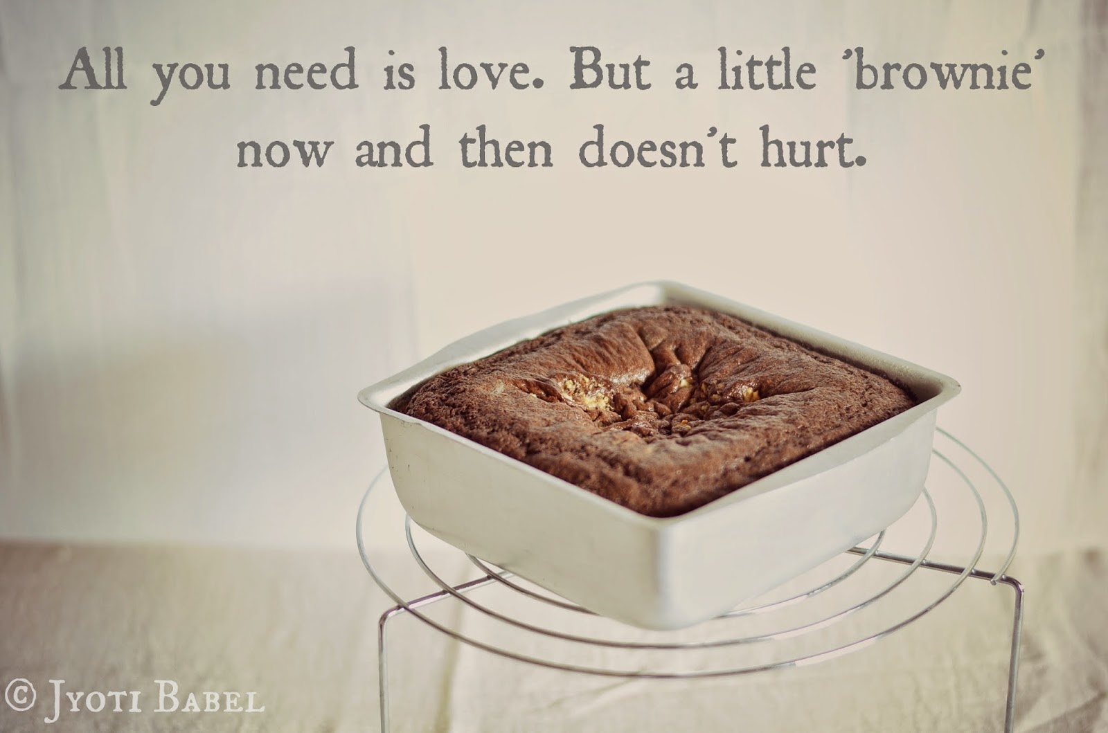 Jyoti's Pages Sinfully Decadent Egg less Chocolate Walnut Brownies