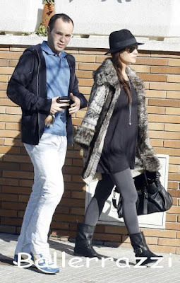 Andres Iniesta with Wife