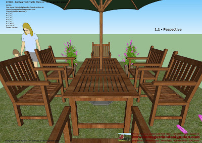 Free Furniture on Garden Teak Table Woodworking Plans   Outdoor Furniture Plans Free