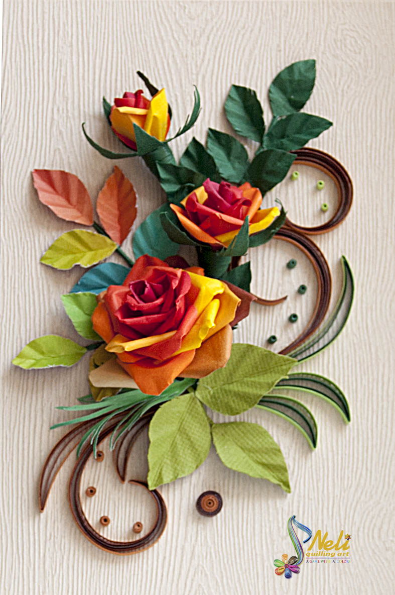 Neli Quilling Art Roses for Me