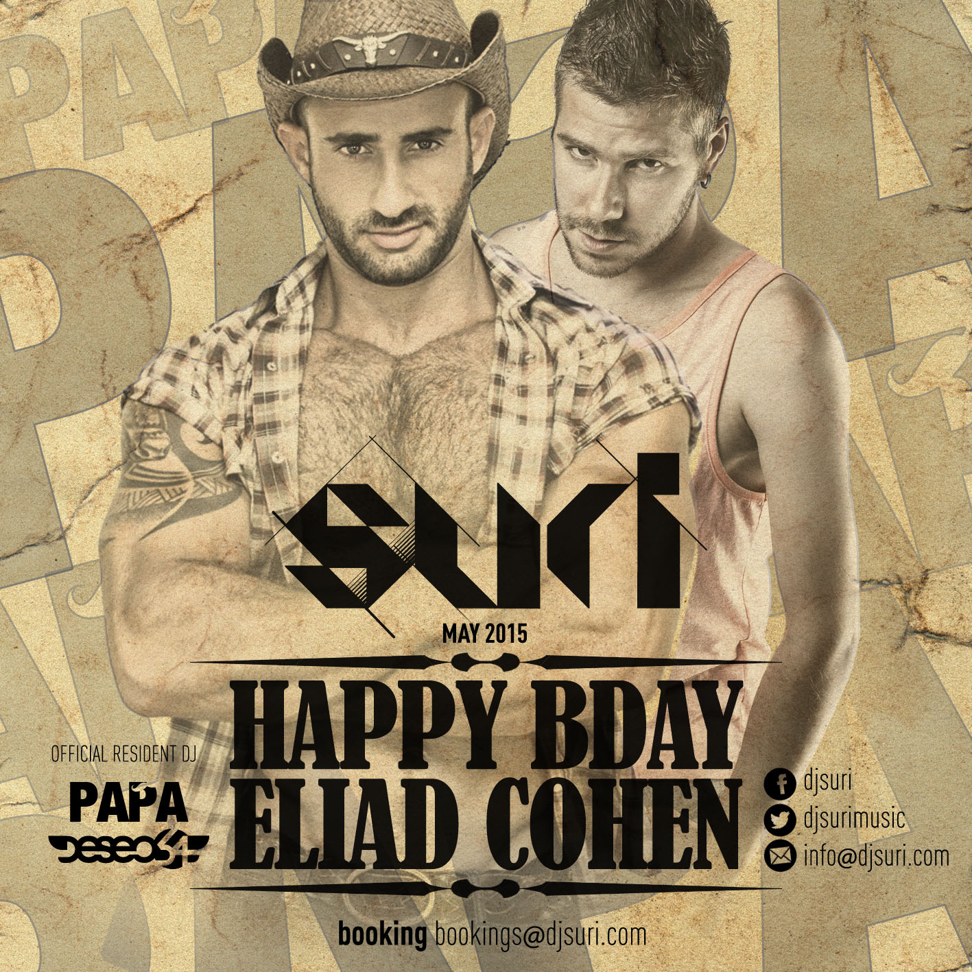 DJ Suri - 2k15 Eliad Cohen's Birthday PAPA Party Special Set