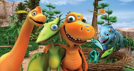 Dino e Dina Dinossauros em: Caçando Dinossauros - Desenho animado