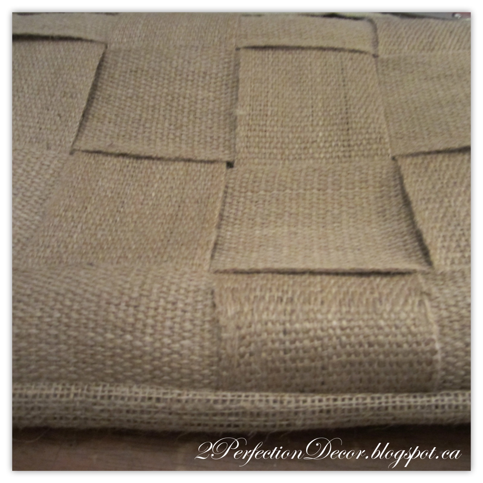 2Perfection Decor DIY Basket Weaved Lumbar Pillow Cover