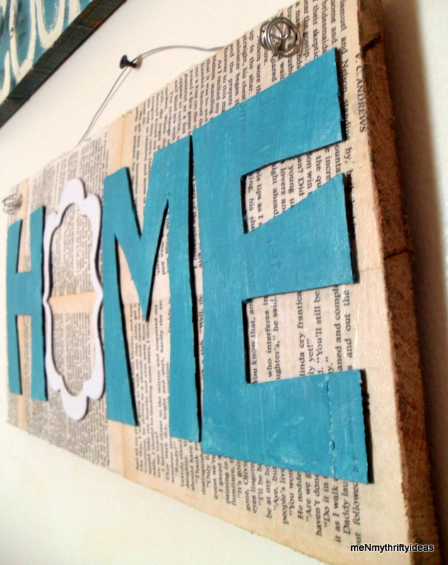 me and my thrifty ideas DIY Home Wall Hanging