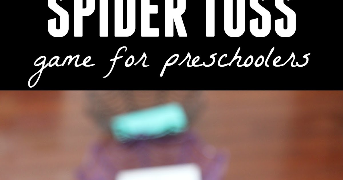 Toddler Approved! Spider Toss Game for Preschoolers