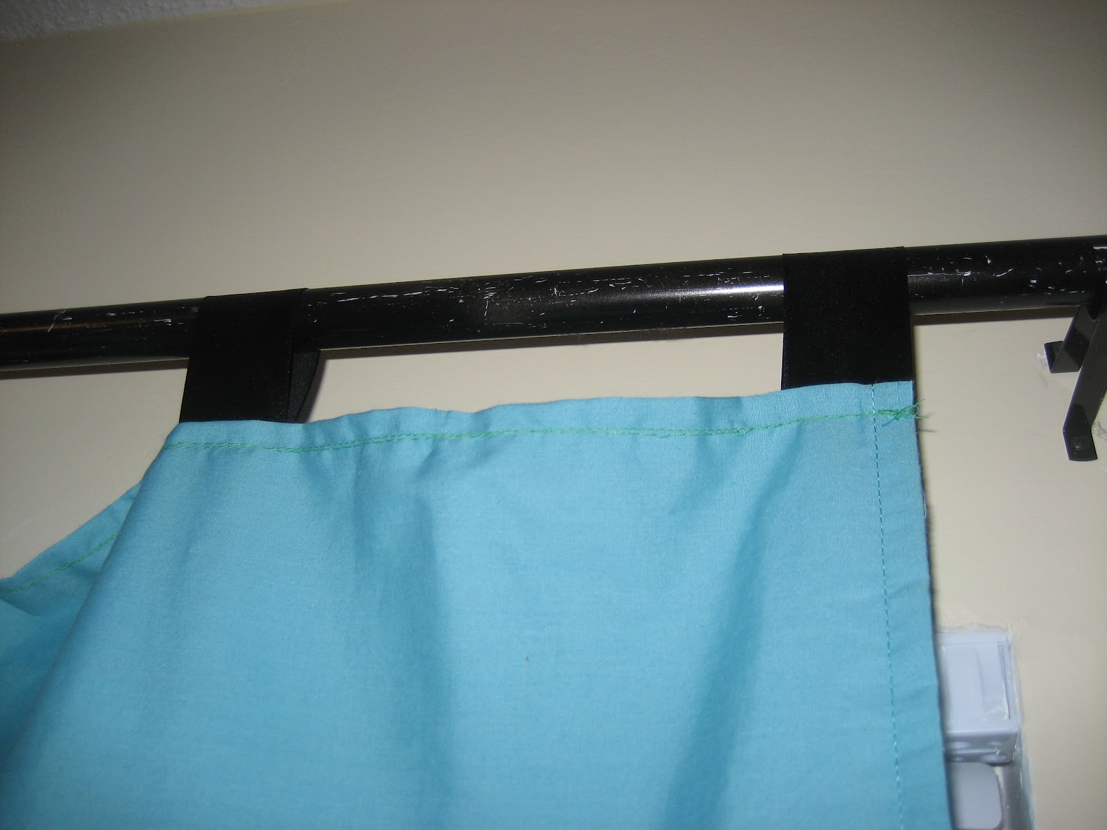 Carolyn Keene Simple curtains from twin flat bed sheet