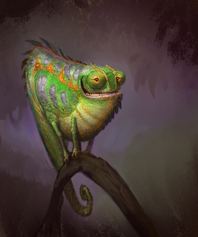 Sam's Tasty Art: Chameleon