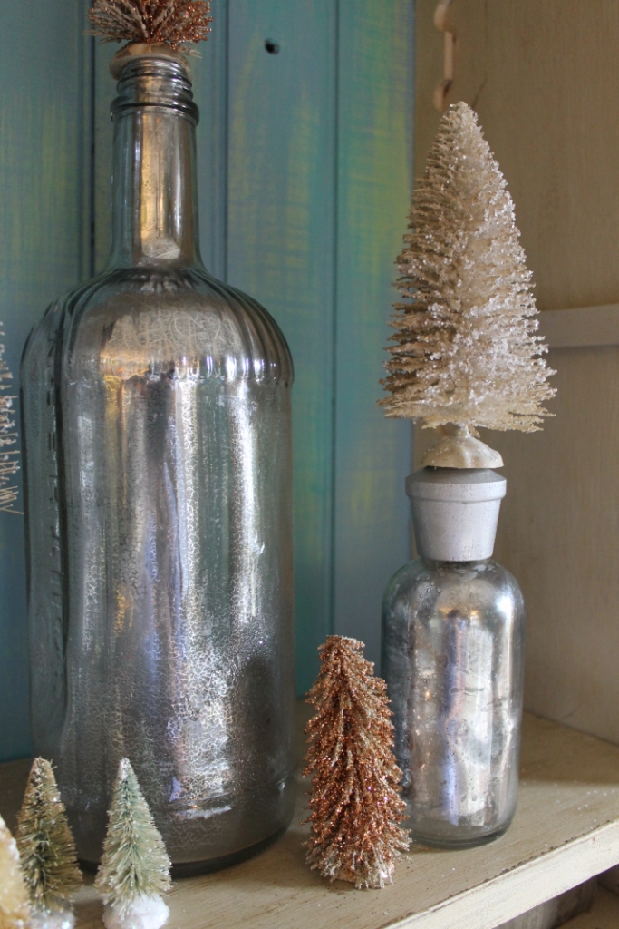 DIY Glittered Bottle Brush Trees Miss Kopy Kat