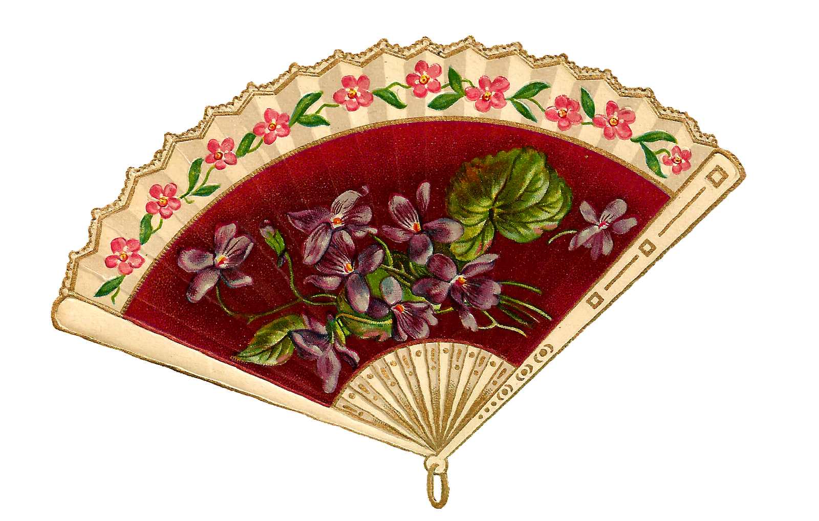 Vintage Graphic Arts Fans png