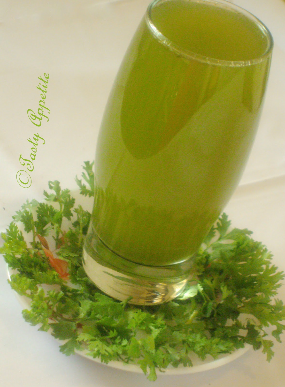 Cilantro / Coriander / Green Juice Recipe