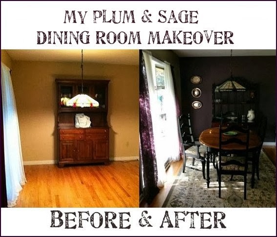 Dishfunctional Designs: My Plum & Sage Dining Room Makeover: Finished! Dishfunctional Designs: My Plum & Sage Dining Room Makeover: Finished!