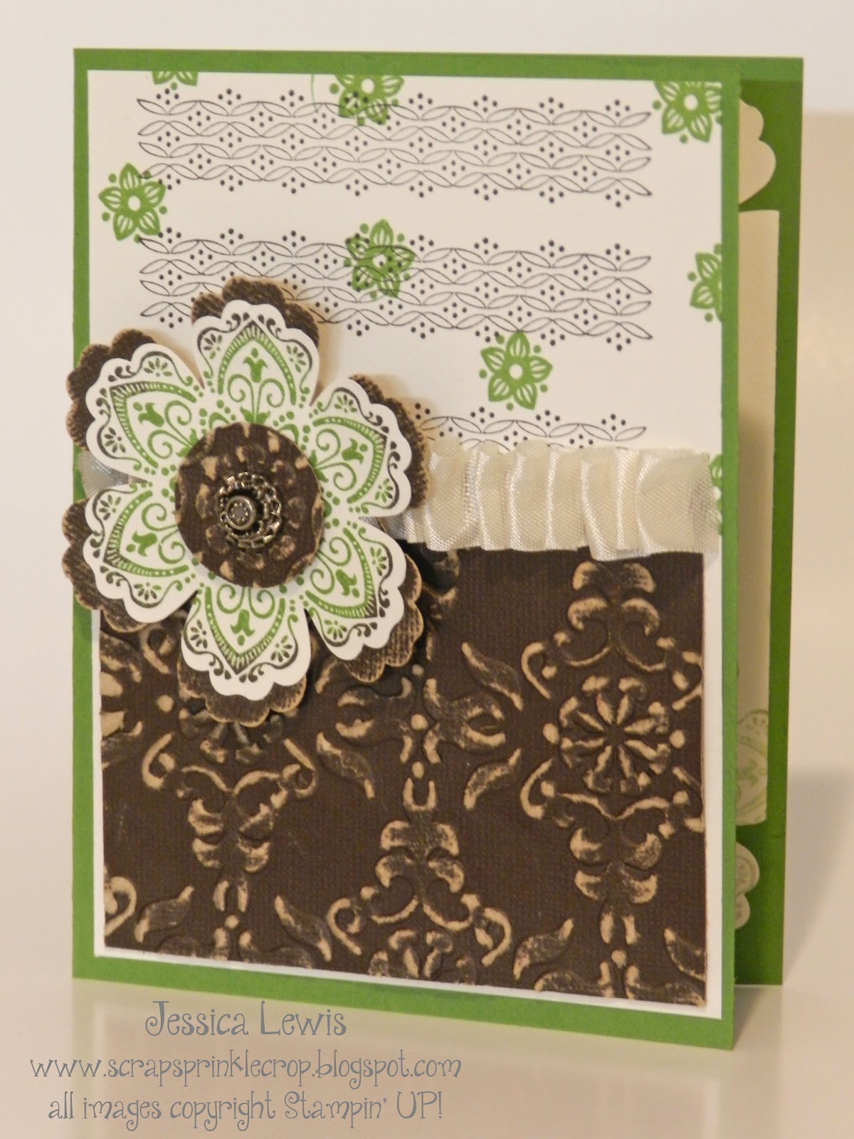 scrap sprinkle crop Stampin UP core'dinations cardstock