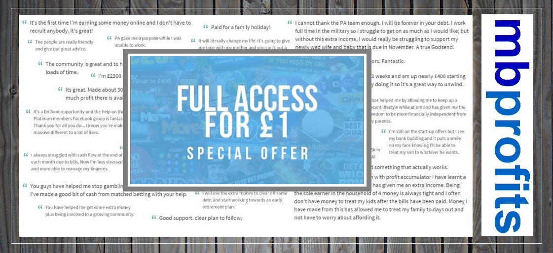 Your Special £1 Offer!