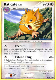 Raticate Pokemon Card Arceus Set