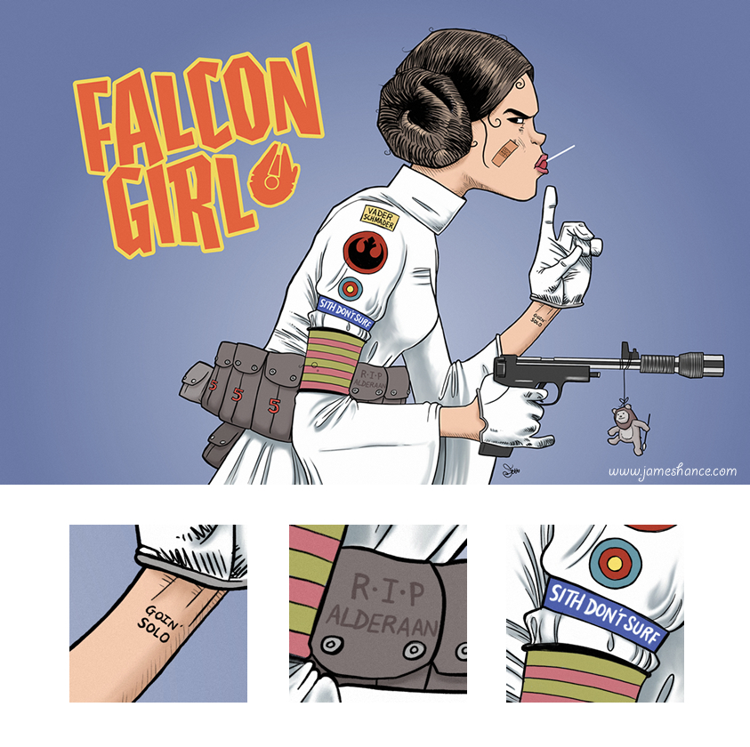 James Hance's Tank Girl/Princess Leia mash-up.