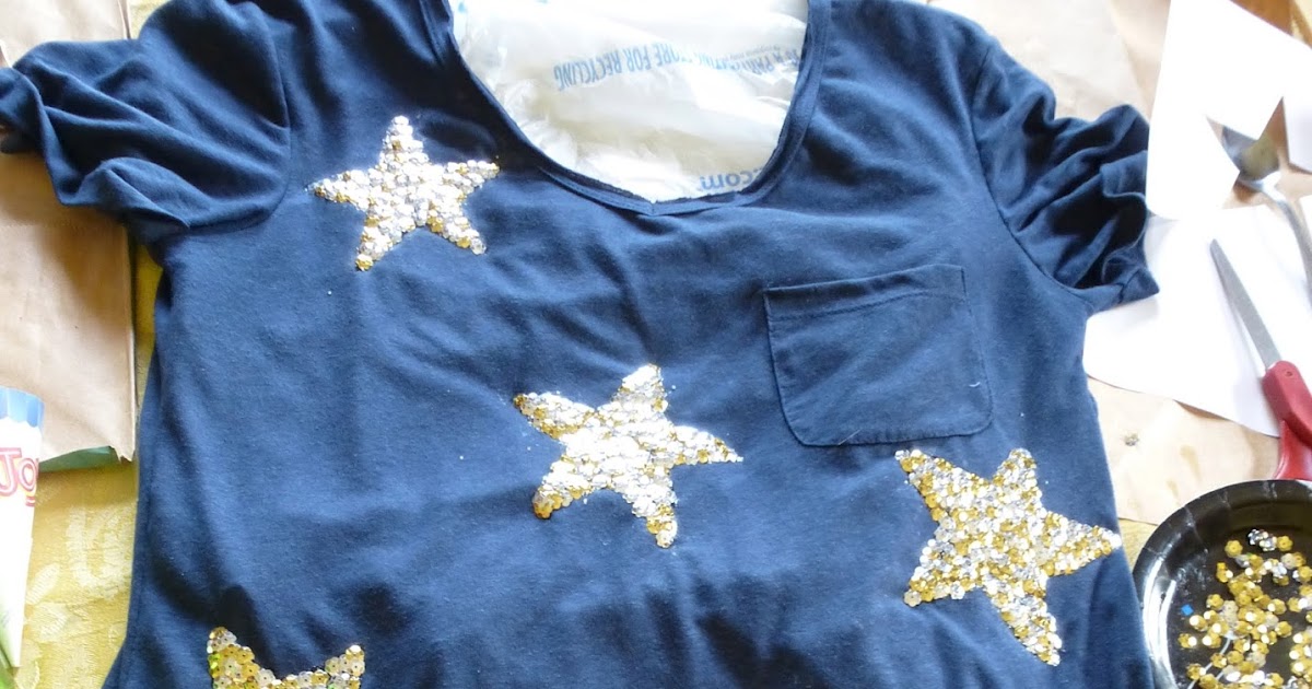 Starry Night Put some Sparkle In Your Life DIY Sequin Shirt