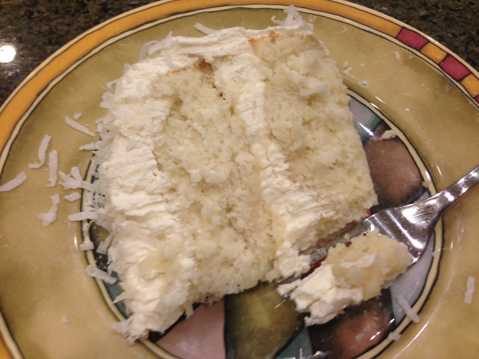 Flour Girl White Coconut Cake with Coconut Frosting