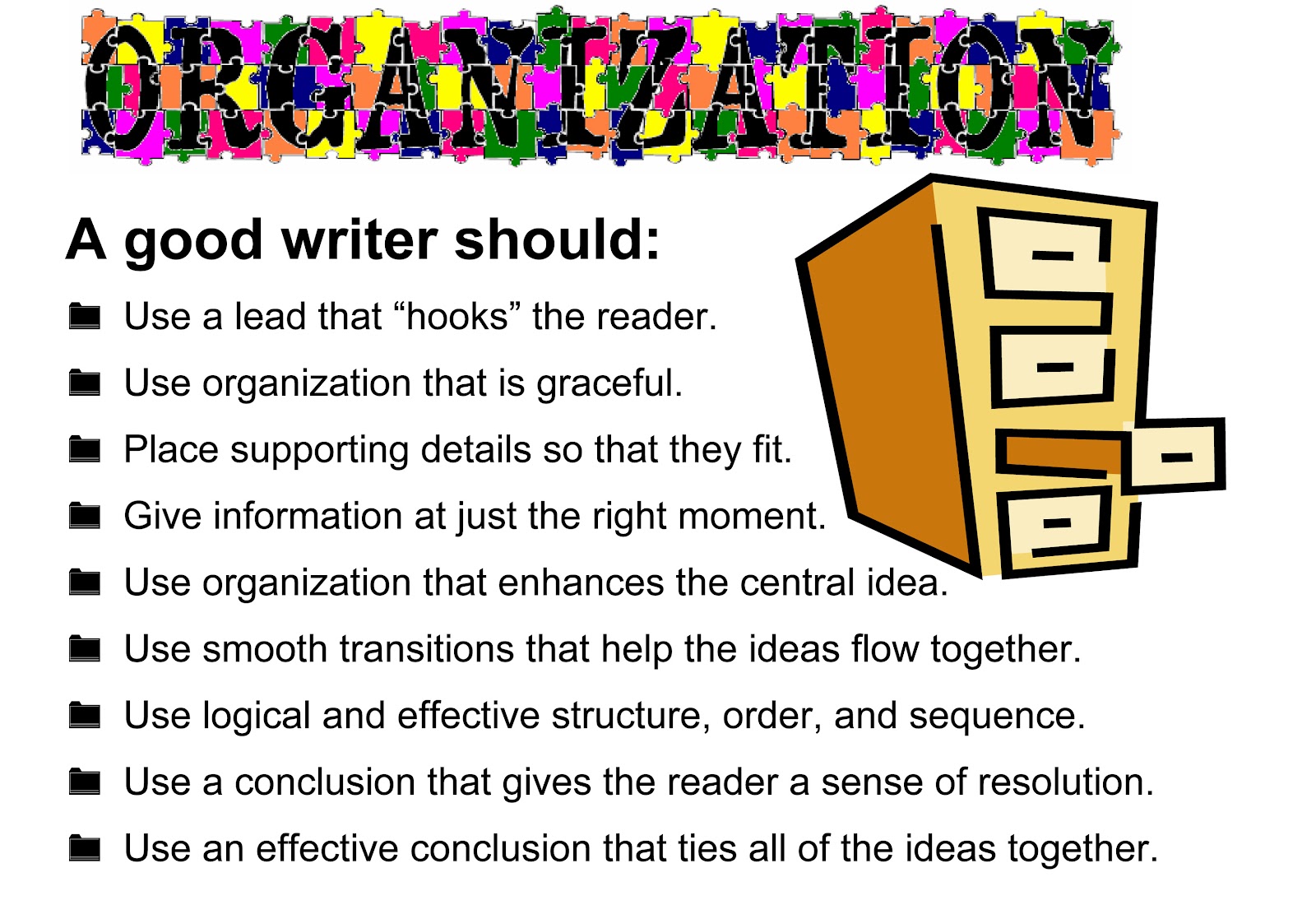 6 traits of writing organization Activities in this guide accompany charlesbridge picture books use these resources to teach your students the six traits of writing: ideas, organization, word choice. 6 traits of writing organization Activities in this guide accompany charlesbridge picture books use these resources to teach your students the six traits of writing: ideas, organization, word choice.