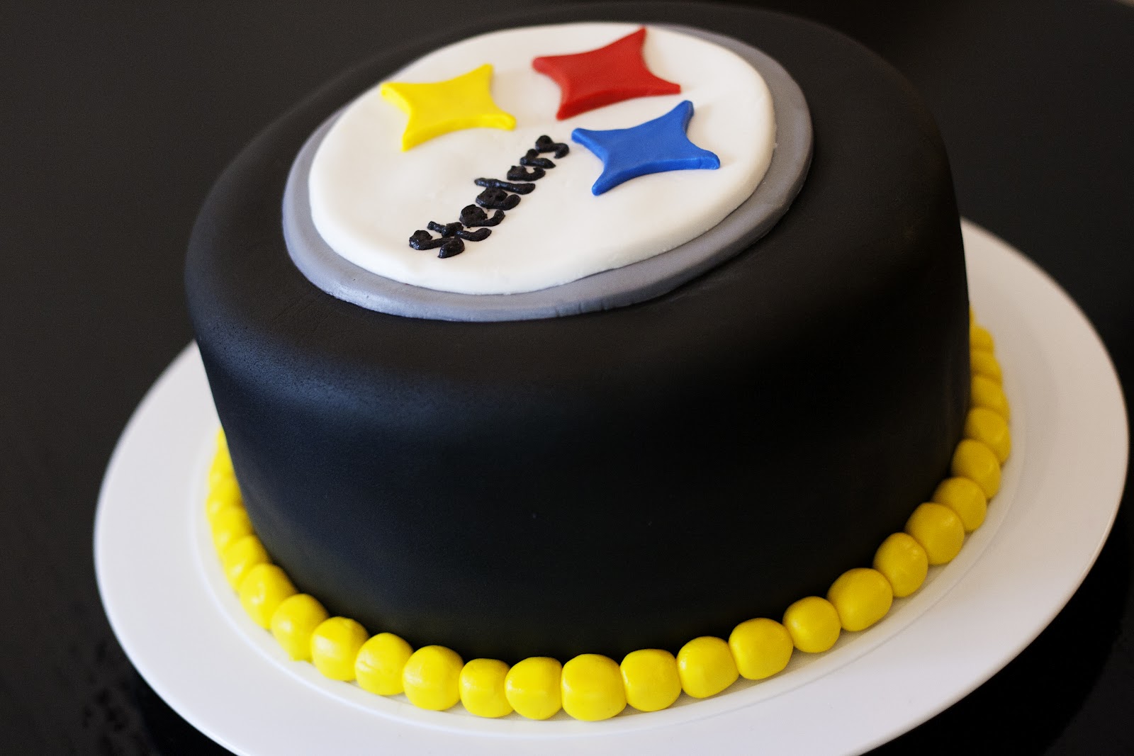 Steelers Birthday Cake. Tara, I bet you could pull this ...