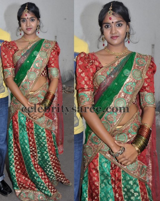 Aroopam Actress in Half Saree