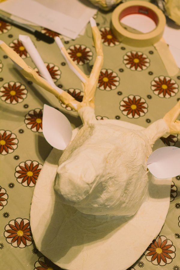 THE ARROW HOUSE paper mache deer head!