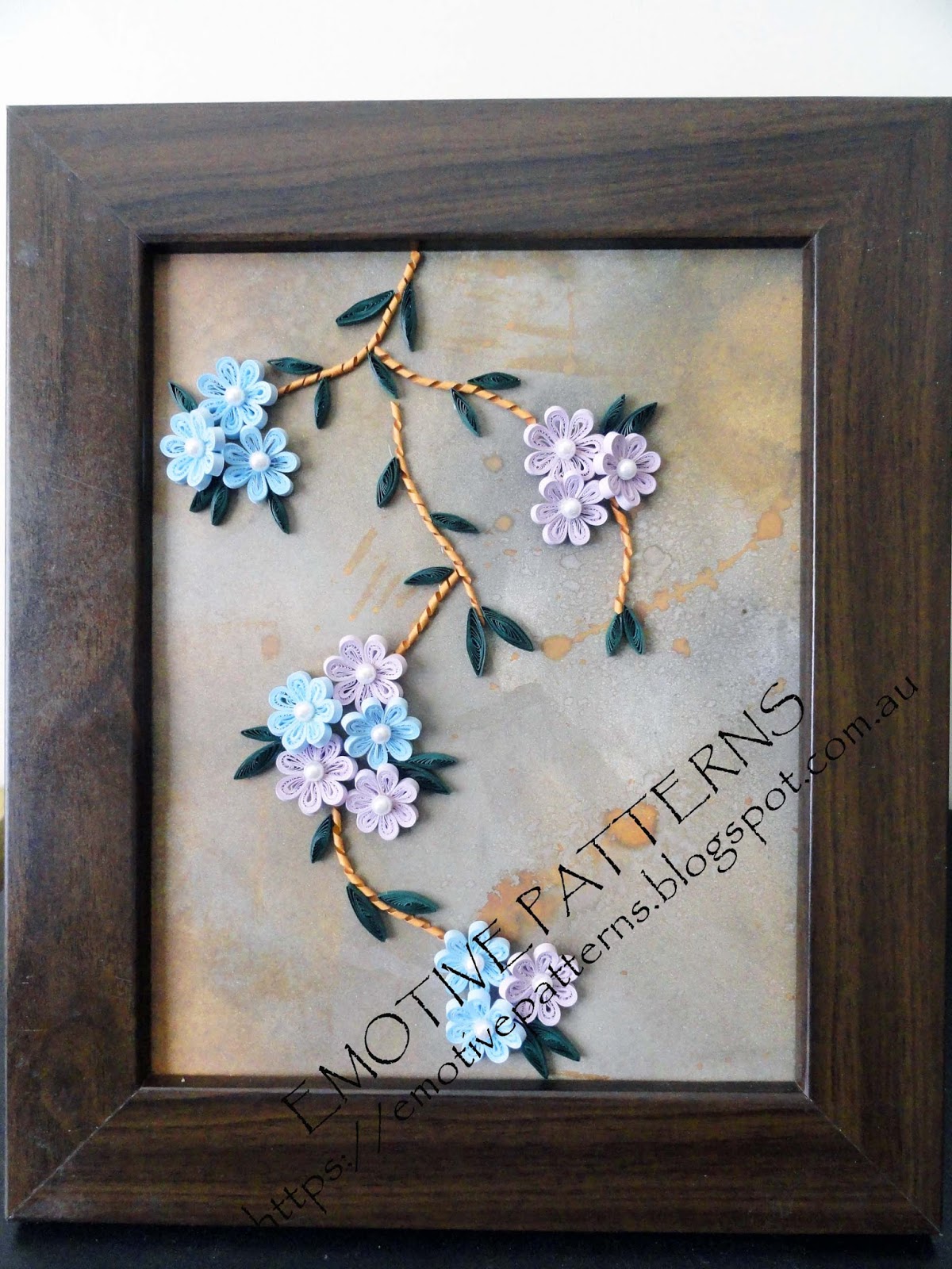 Emotive Patterns 31 Quilled Frame