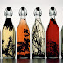 Diseños con botellas de vidrio recicladas y técnica para cortarlas.