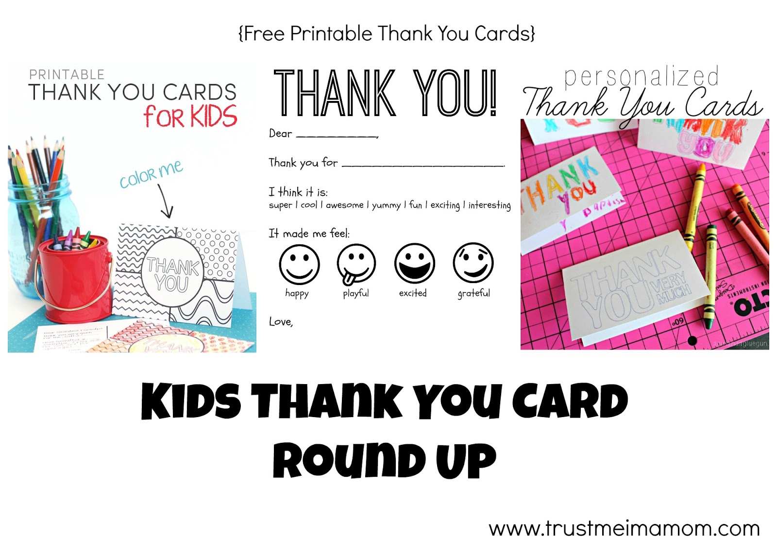 This is a photo of Universal Free Printable Thank You Cards for Kids This is a graphic of Universal Free Printable Thank You Cards for Kids