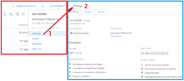 Dropbox Dosya Yükleme ve Paylaşma Dropbox Dosya Yükleme ve Paylaşma