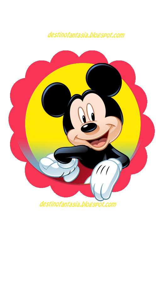 Toppers para cupcake Mickey Toppers para cupcake Mickey