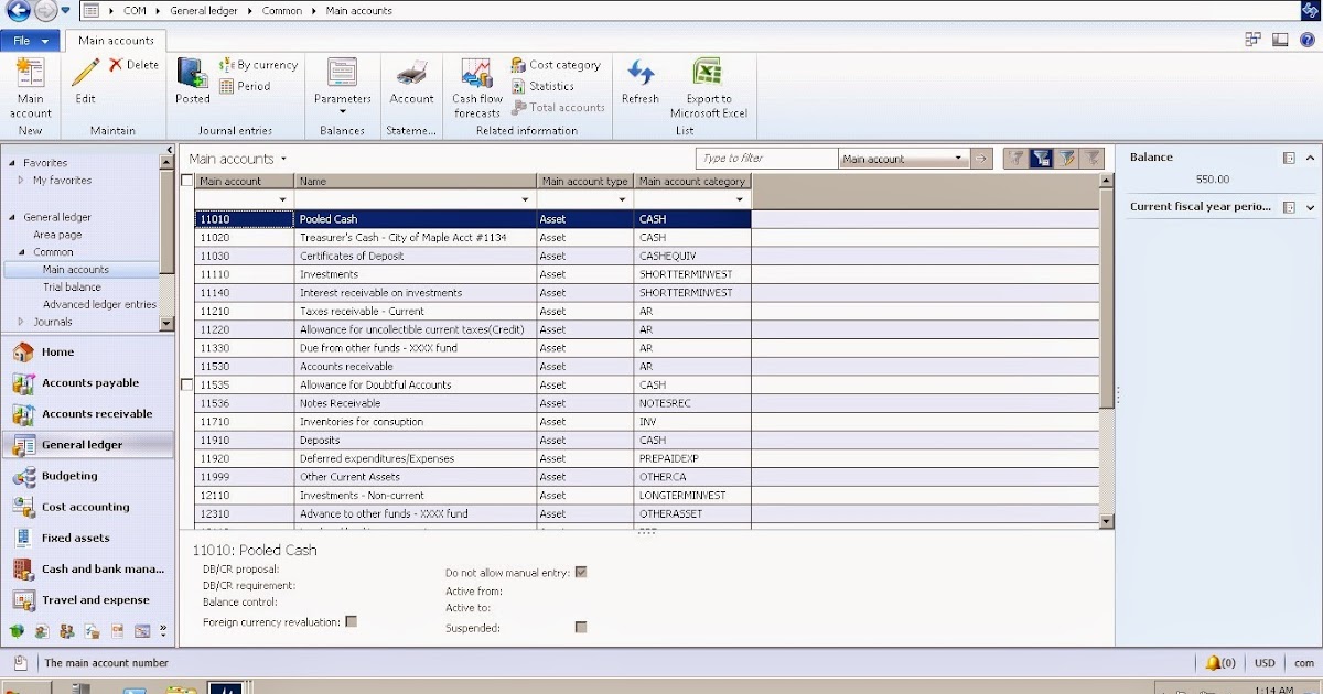 Dynamics AX blog How to restrict main accounts for manual entry in