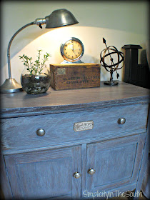 Antiqued nightstand 