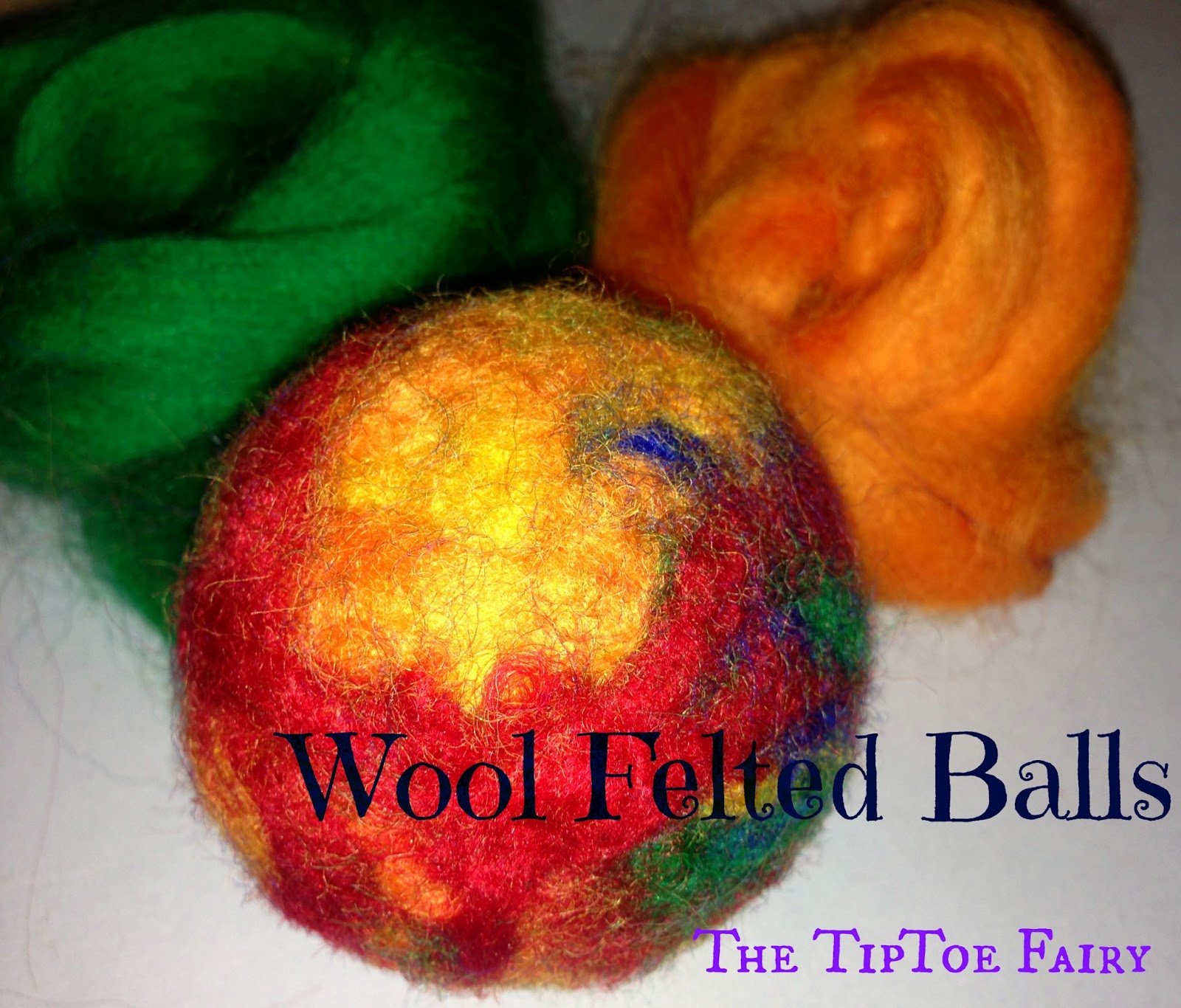 How to Make Wool Felted Balls Pincushions The TipToe Fairy