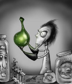 Tim Burton films. His vision is...