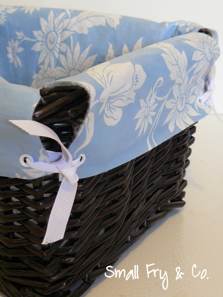 Small Fry & Co. Repurpose a Tablecloth Series Basket Liners