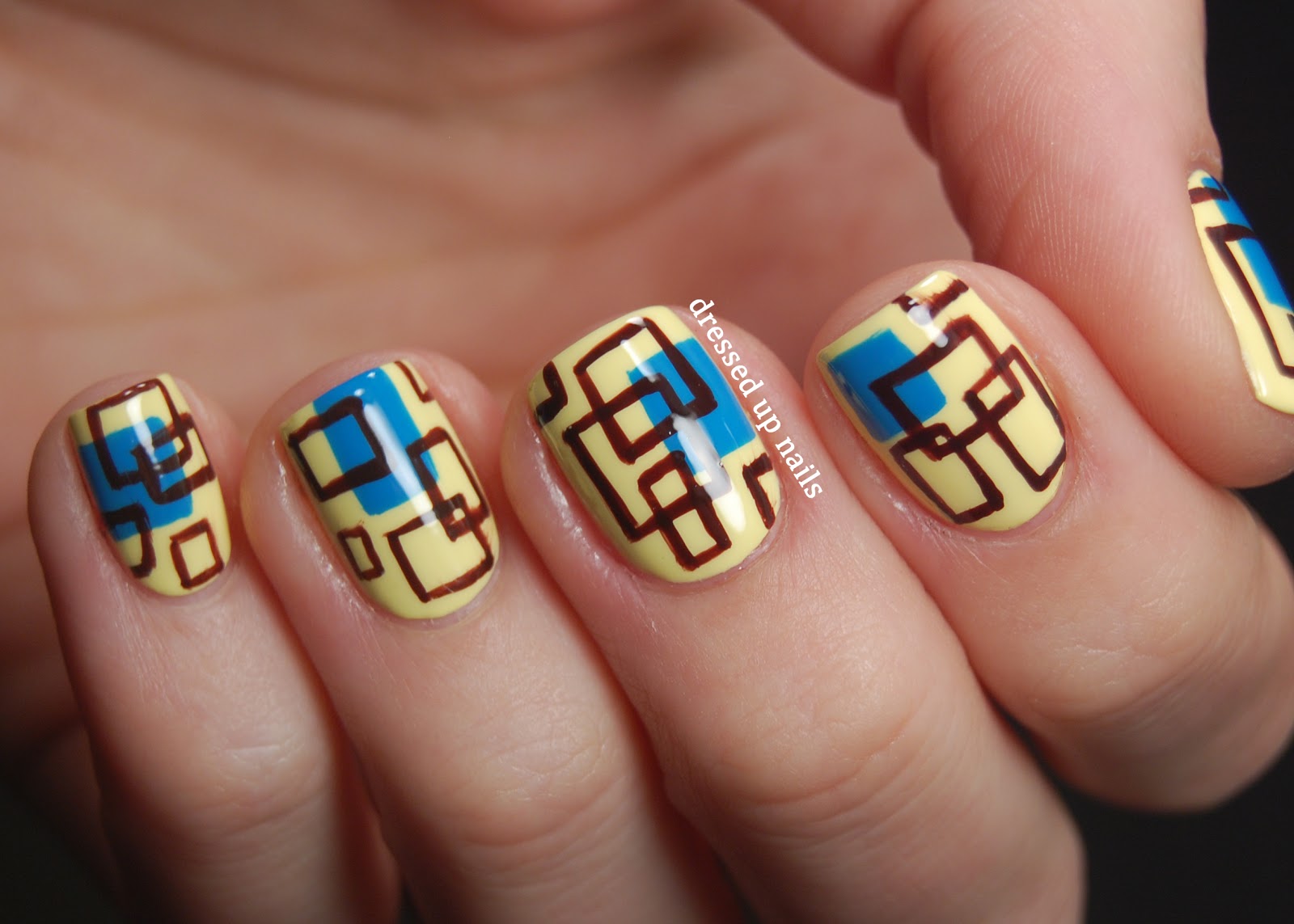 10. Geometric Nail Art with Metallic Accents - wide 8