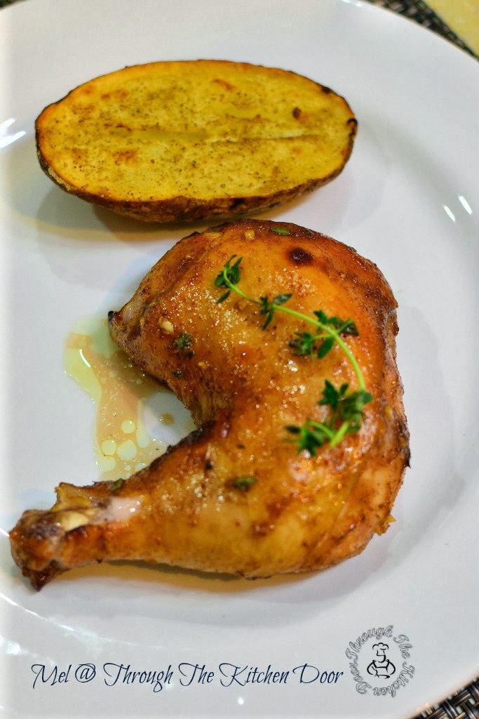 Through The Kitchen Door Honey & Thyme Roast Chicken