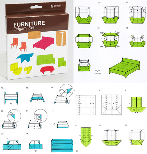 Graphic Design Origami Furniture!